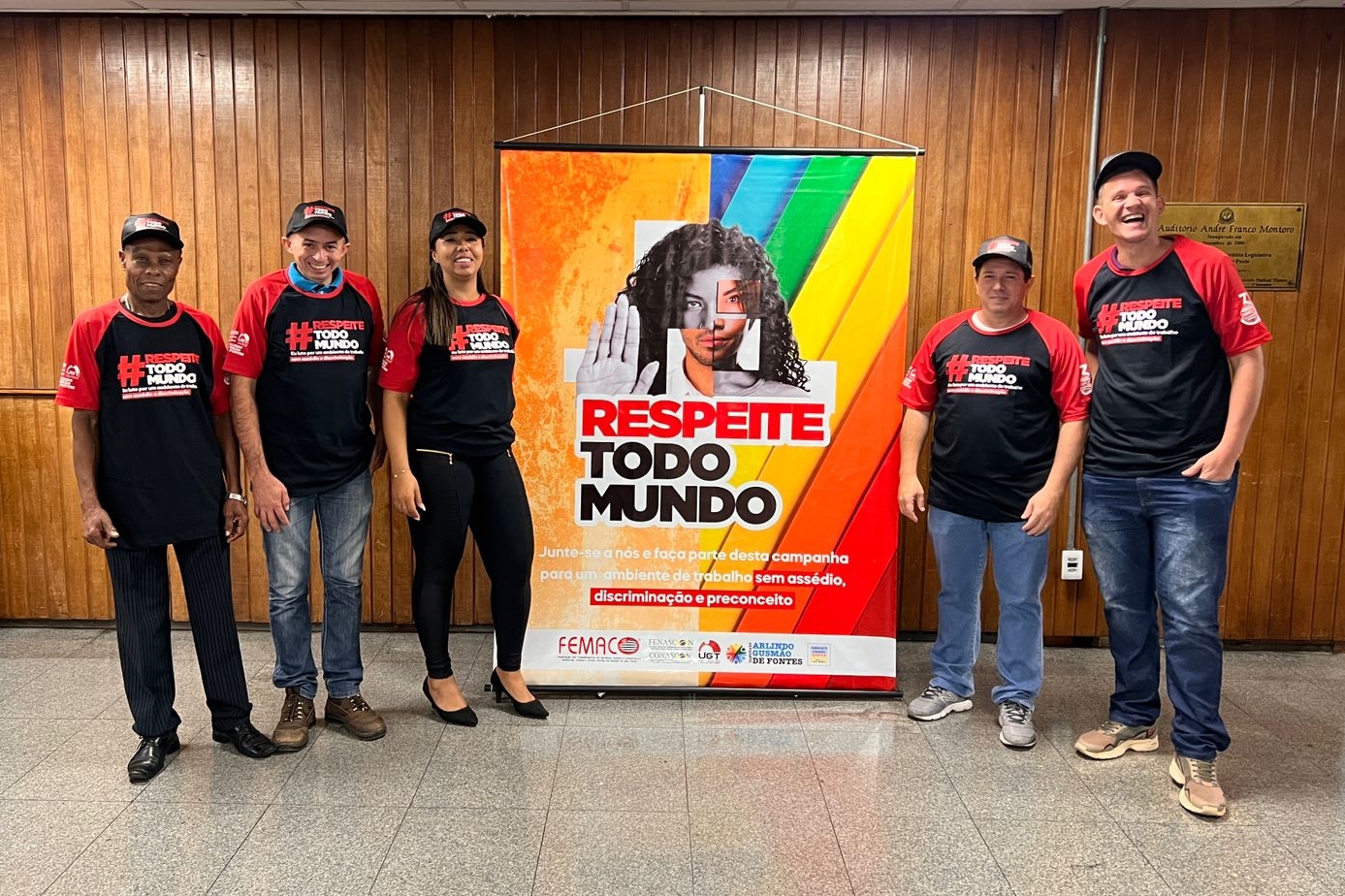 SIEMACO TABOÃO marca presença no lançamento da campanha #RespeiteTodoMundo, da FEMACO
